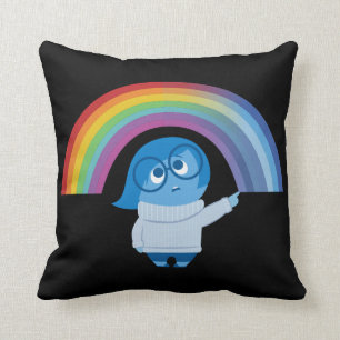 Melancholy Spirals Throw Pillow