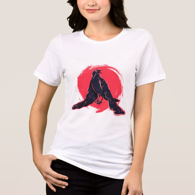 Melancholy x Raven Tri-Blend Shirt (Front)