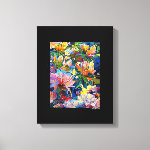 Mélange d'art numérique en toile noir enveloppé