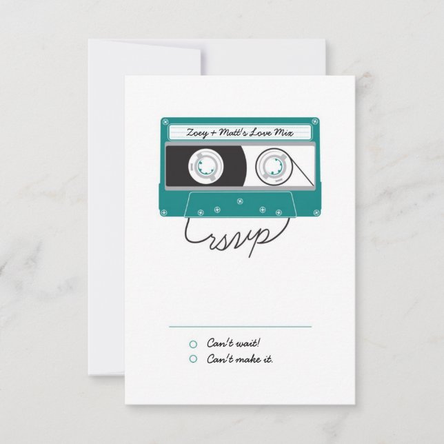 Mélange indépendant (Turquoise / Argent) RSVP (Devant)