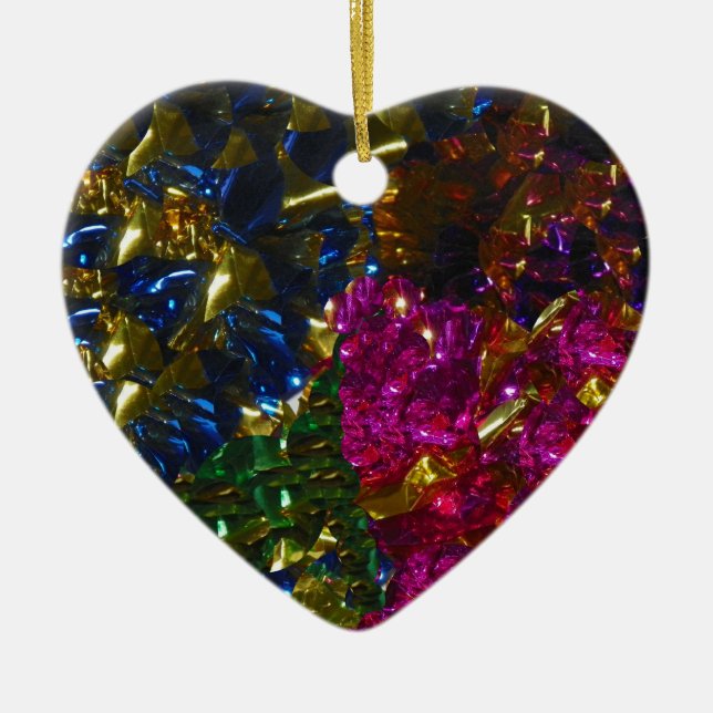 Mélange multicolore Ornement cardiaque (Devant)