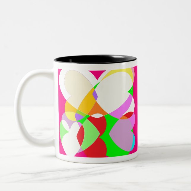melange together Two-Tone coffee mug (Left)