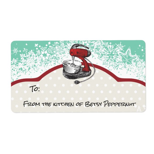 Mélangeur de stand rétro de la cuisine de Noël (Devant)