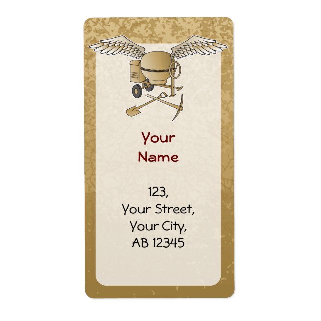 Mélangeur en béton beige (Devant)