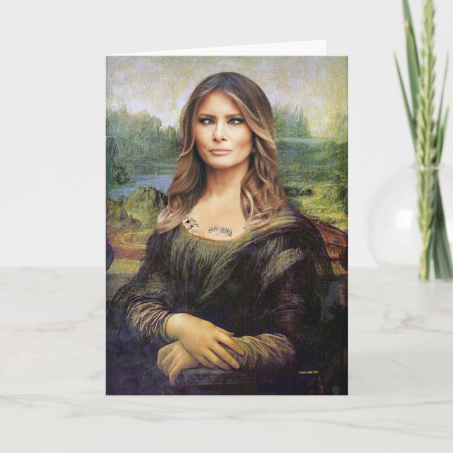 Melania Lisa Carte d'anniversaire politiquement in (Devant)