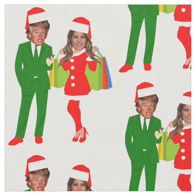 melania santa trump fabric (Close Up)