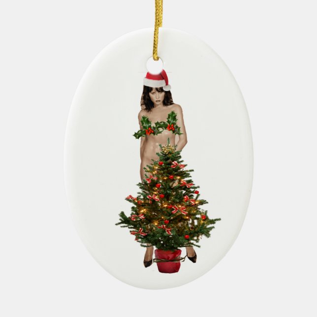 MELANIA, the christmas TRAMP Ceramic Ornament (Front)