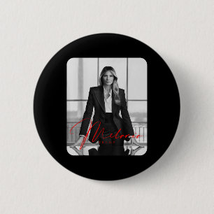 Melania Trump 2025 First Lady Inauguration Photo  2 Inch Round Button