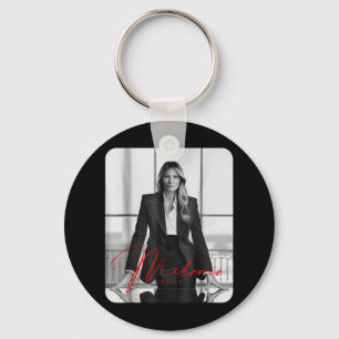 Melania Trump 2025 First Lady Inauguration Photo  Keychain