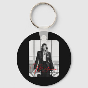 Melania Trump 2025 First Lady Inauguration Photo Keychain
