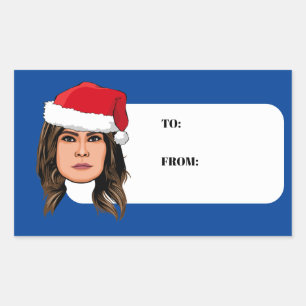 MELANIA TRUMP Christmas Sticker