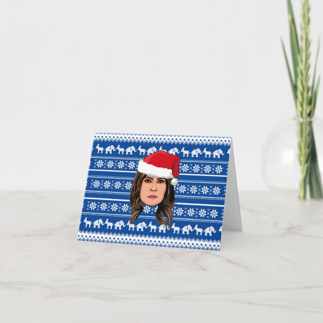 MELANIA TRUMP Christmas Thank You Card (Front)