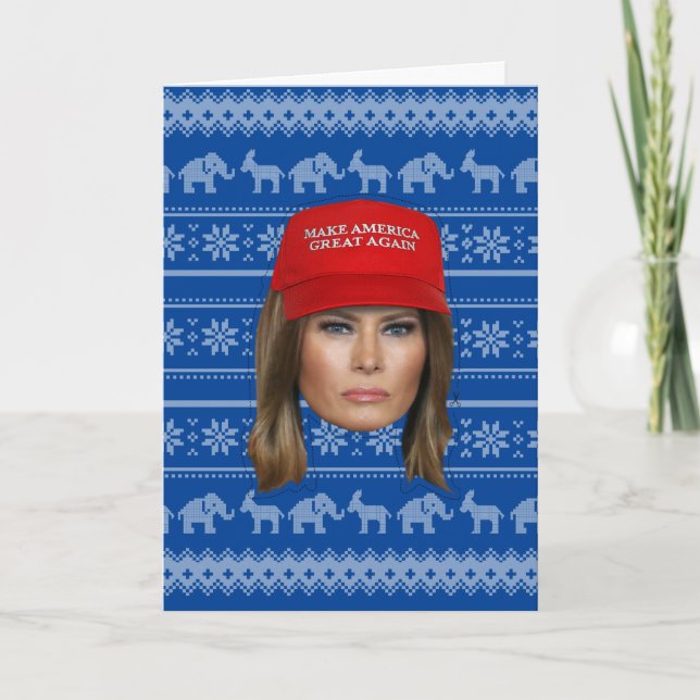 Melania Trump MAGA Christmas Card (Front)