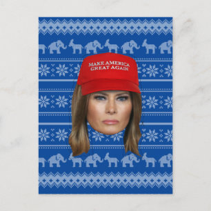 Melania Trump MAGA Christmas Postcard