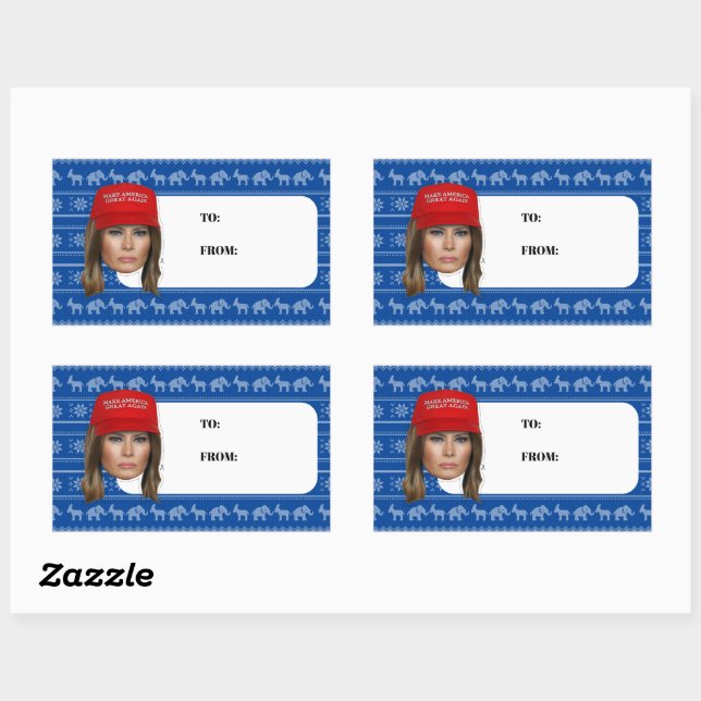 Melania Trump MAGA Christmas Sticker (Sheet)