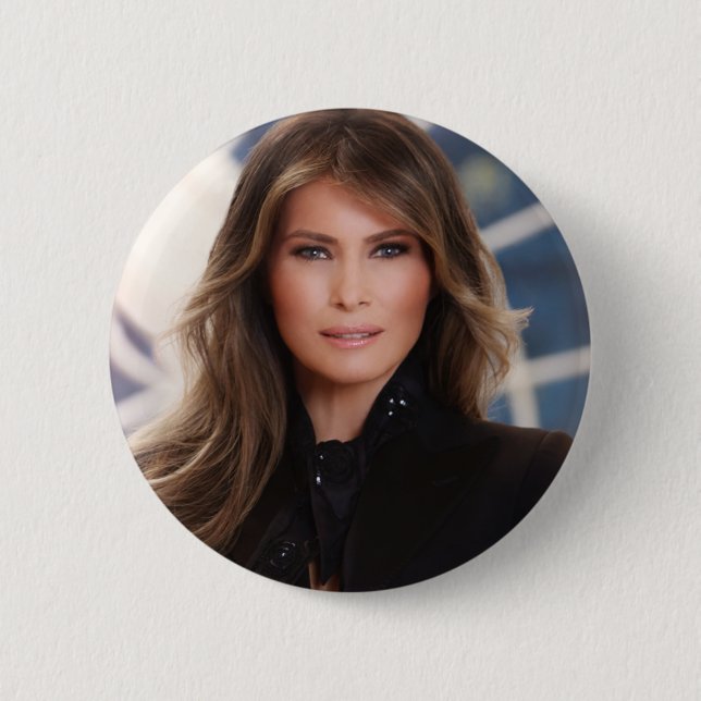 Melania Trump Official White House Photo 2 Inch Round Button (Front)