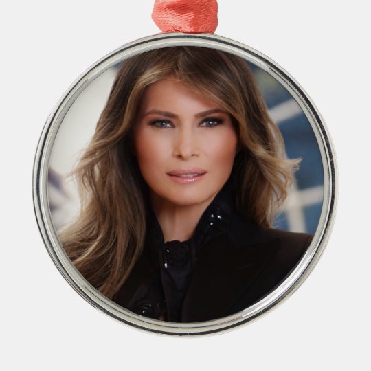 Melania Trump Official White House Photo Metal Ornament Zazzle.ca