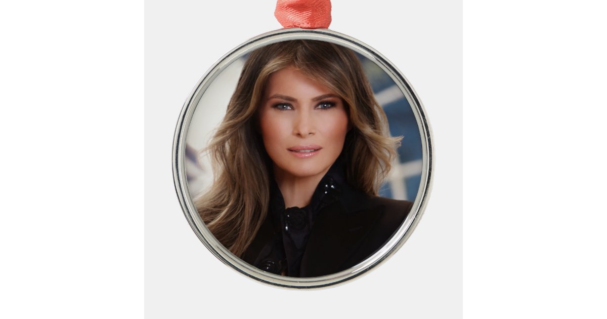 Melania Trump Official White House Photo Metal Ornament Zazzle
