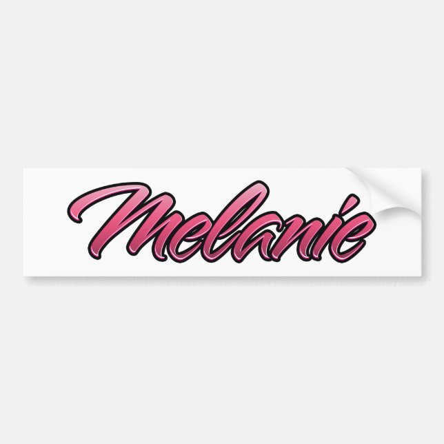Melanie faded pink Aufkleber Sticker (Front)