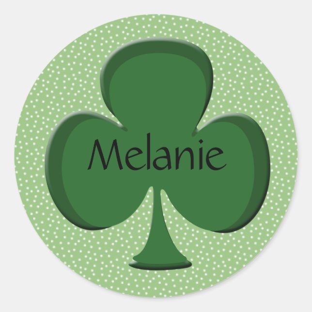 Melanie Shamrock Stickers (Front)