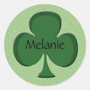 Melanie Shamrock Stickers