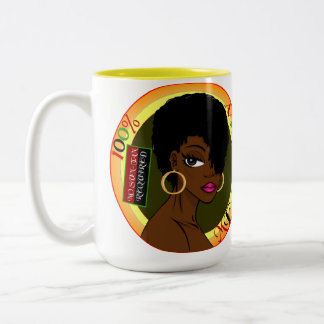 Melanin 100 Two-Tone coffee mug