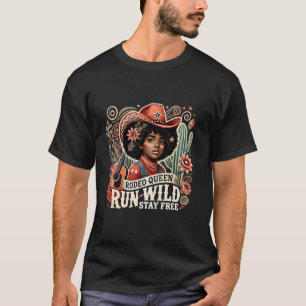 Melanin African Cowgirls Melanin Cowgirl Swag Blac T-Shirt