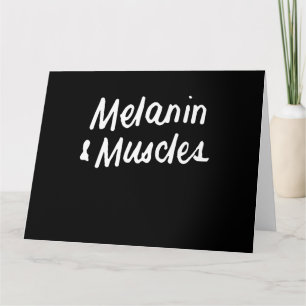 Melanin And Muscles Black Is Beautiful Workout Gym Card