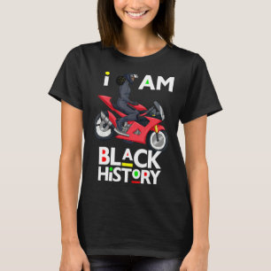 Melanin Bike Rider Black Queen Women Motorcycle Bi T-Shirt