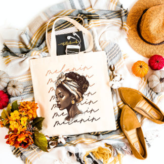 Melanin - Black Girl Art Tote Bag