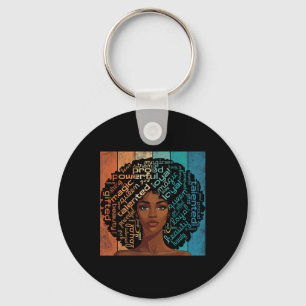 Melanin Black Girl Magic Afro Gifts Melanin Histor Keychain