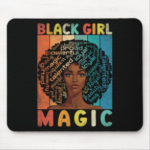 Melanin Black Girl Magic Afro Gifts Melanin Histor Mouse Pad