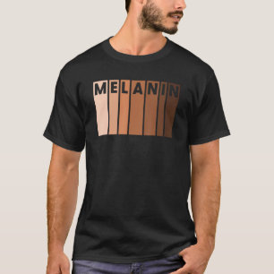 Melanin Black Pride Afro Queen King African Americ T-Shirt