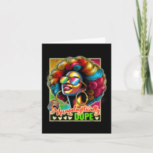 Melanin Black Queen Africa Unapologetically Retro Card