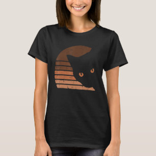 Melanin Cat Black History Month Retro BLM African  T-Shirt