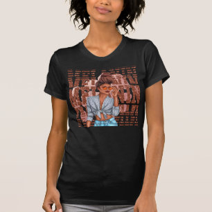 Melanin Faux Glitter Chic Black Woman Glam T-Shirt