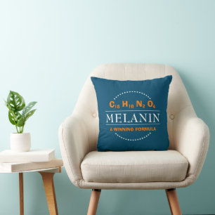 Melanin Formula Throw Pillow