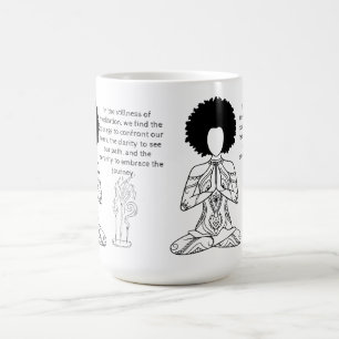 Melanin Meditation Motivational Quote Coffee Mug