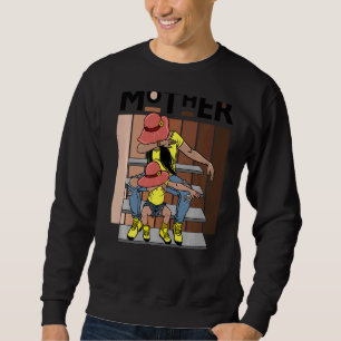 Melanin Mother Brown Skin Girls Mom Black Girl Mag Sweatshirt