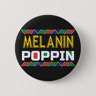 Melanin Poppin 2 Inch Round Button