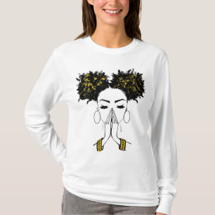 Melanin Poppin Black Girl Magic Plus Size Faith Ba T-Shirt
