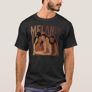Melanin Princess African American Girls Black Hist T-Shirt
