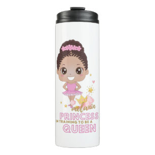 Melanin Princess Training To Be Queen Ballerina Thermal Tumbler
