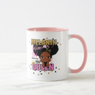 Melanin Princess Training To Be Queen Lilibet Gift Mug