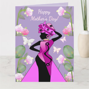 Melanin Queen African American Mother's Day Card