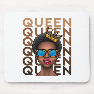 Melanin Queen Proud African American Black History Mouse Pad