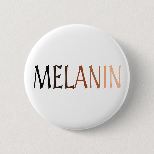 MELANIN Shades of Black 2 Inch Round Button (Front)