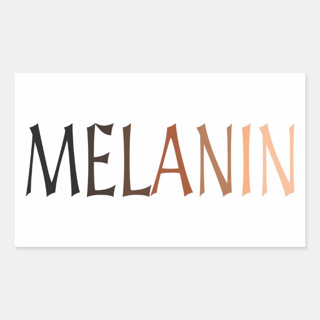 MELANIN Shades of Black Sticker (Front)