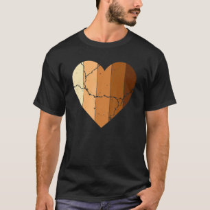 Melanin Skin Tone Hearts, Be Kind, Black History M T-Shirt
