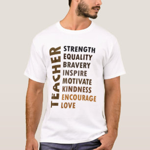 Melanin Teacher Black History Month African Black  T-Shirt